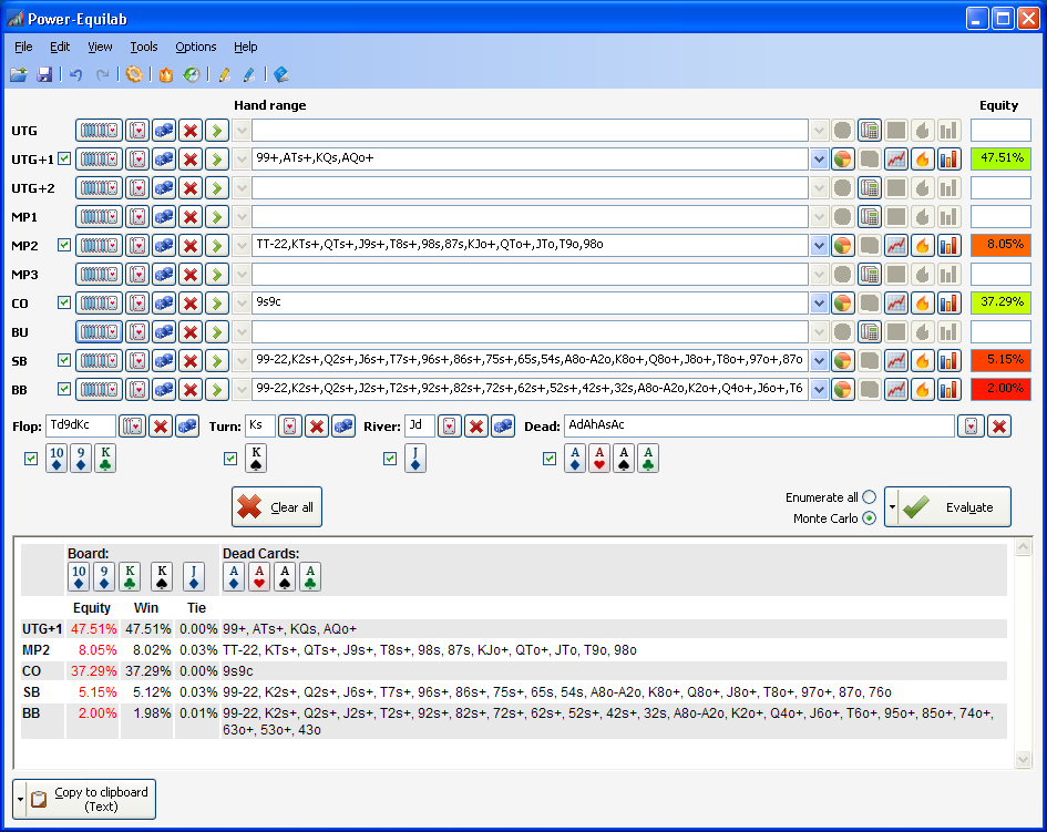 Power-Equilab Main Window