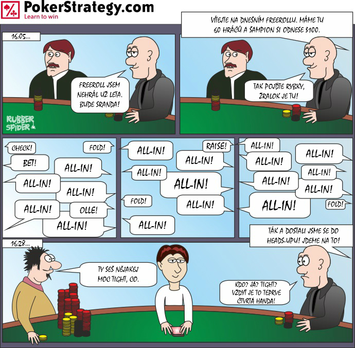 Vtipn&yacute; pokerov&yacute; komiks Tight