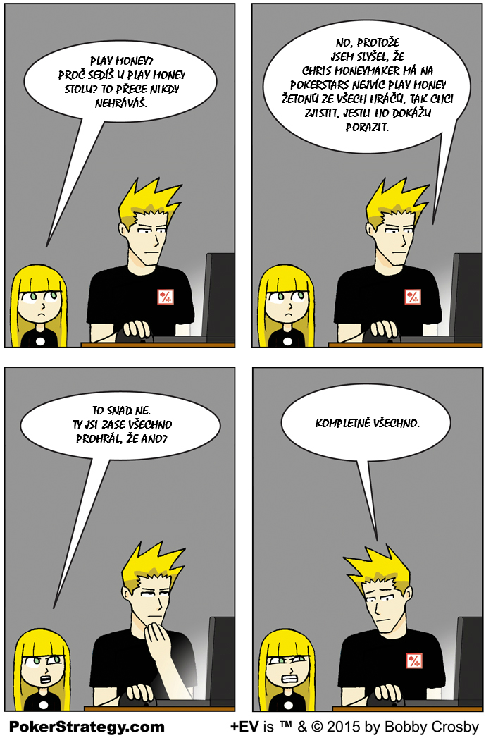 Vtipn&yacute; pokerov&yacute; komiks Play Money
