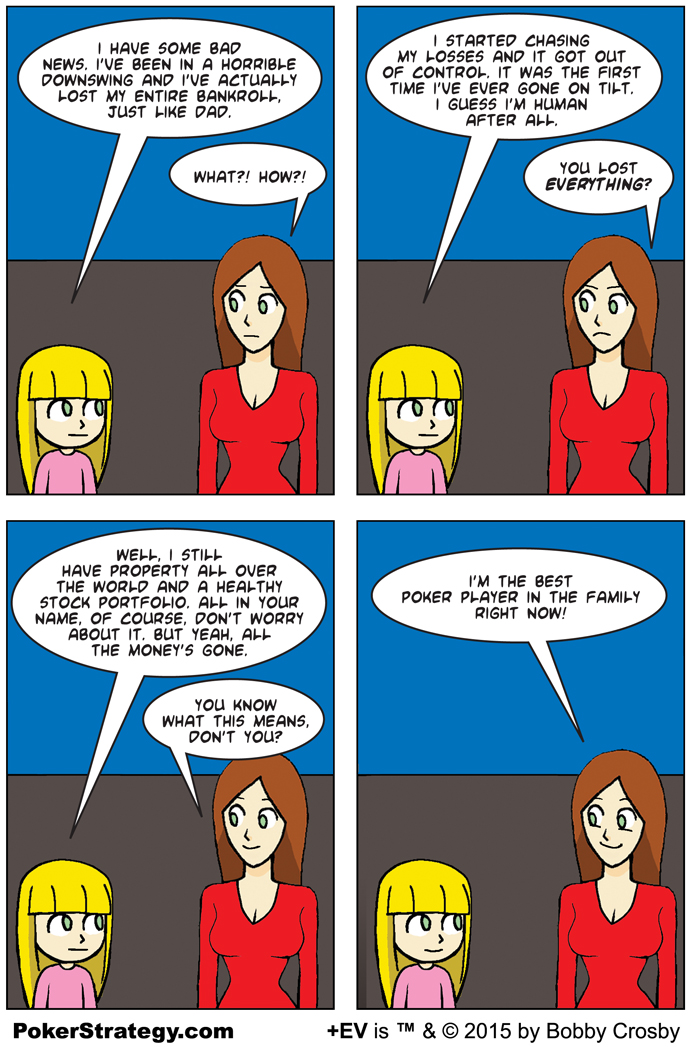 Funny Poker Cartoons Broke