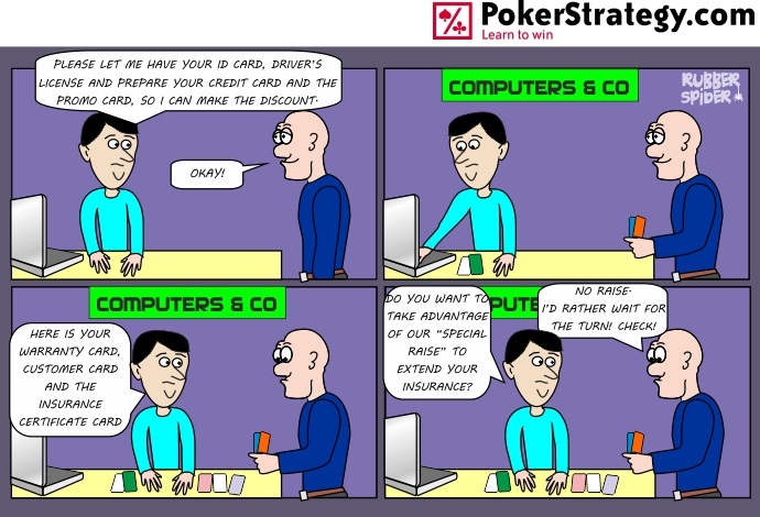 Funny Poker Cartoons Raise
