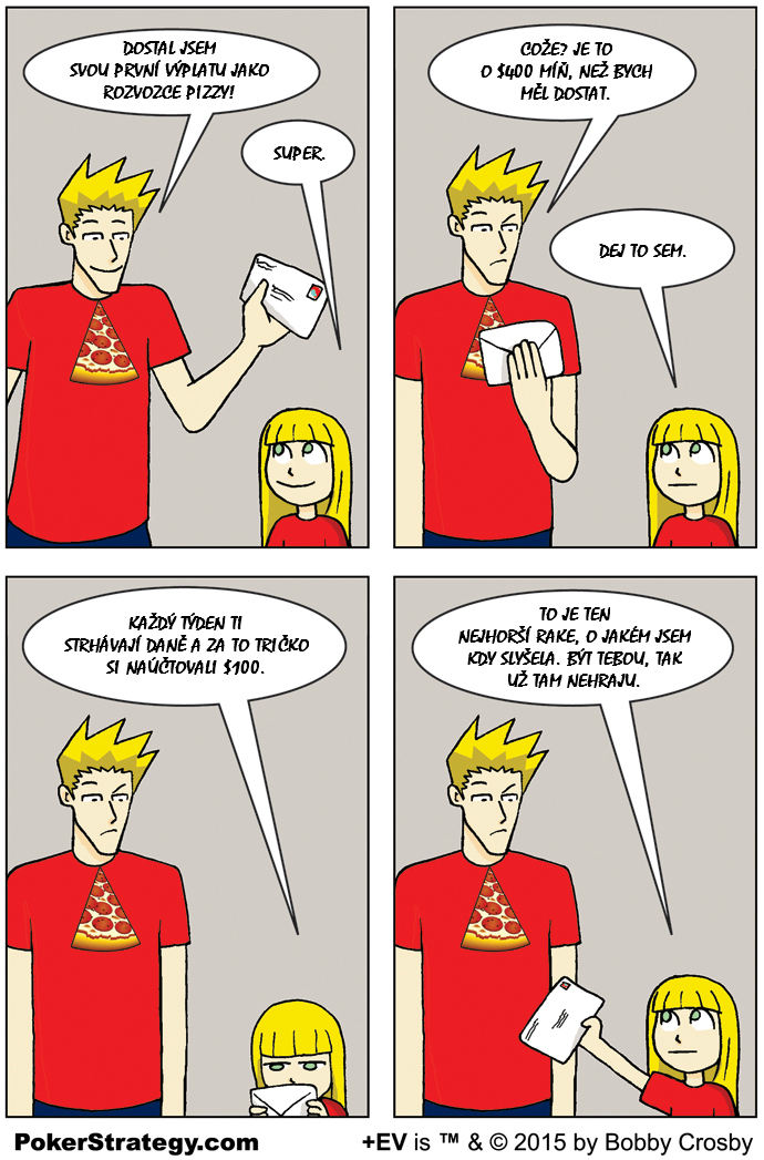 Vtipn&yacute; pokerov&yacute; komiks V&yacute;plata