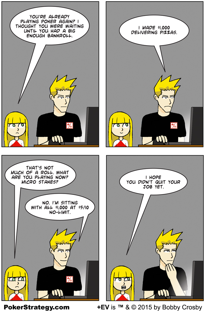 Grappige pokercartoon Gambling