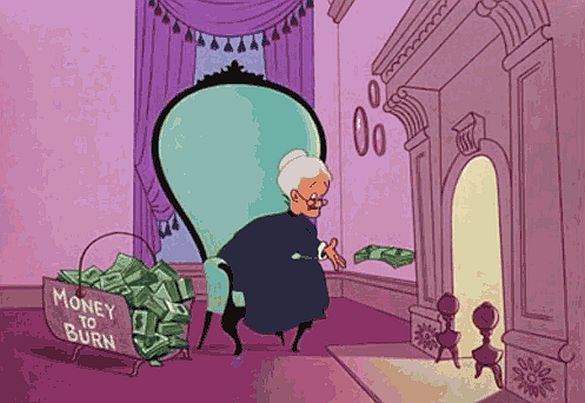 burning money