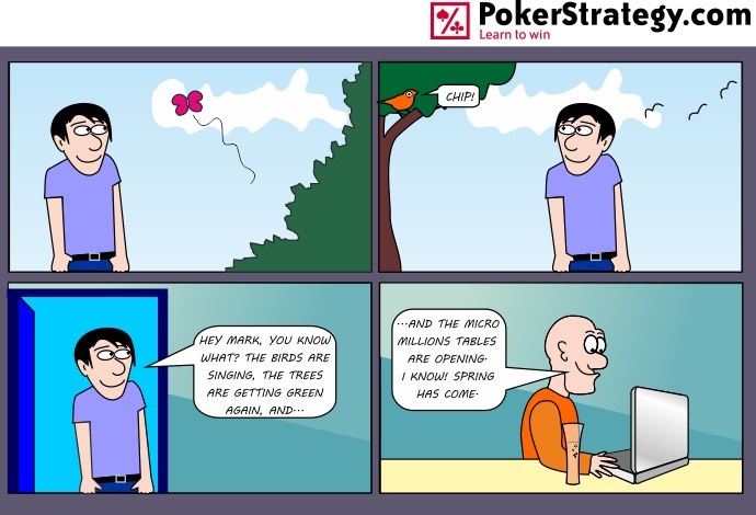 Funny Poker Cartoons Micro Millions