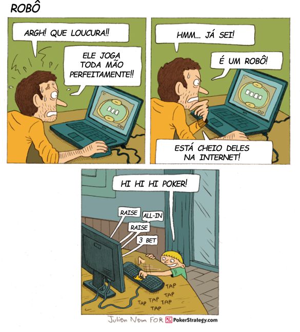 Tirinhas de poker divertidas Poker Bot