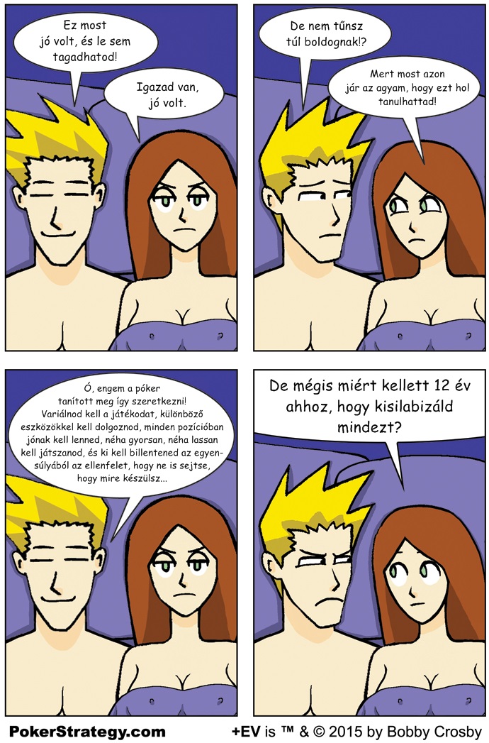 Vicces p&oacute;ker k&eacute;preg&eacute;ny Tanul&aacute;s