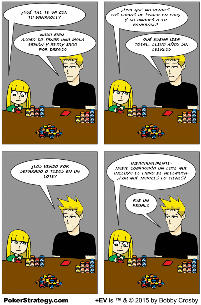 Tiras de poker divertidas Libros de poker