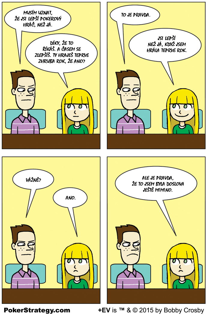 Vtipn&yacute; pokerov&yacute; komiks Učen&iacute;