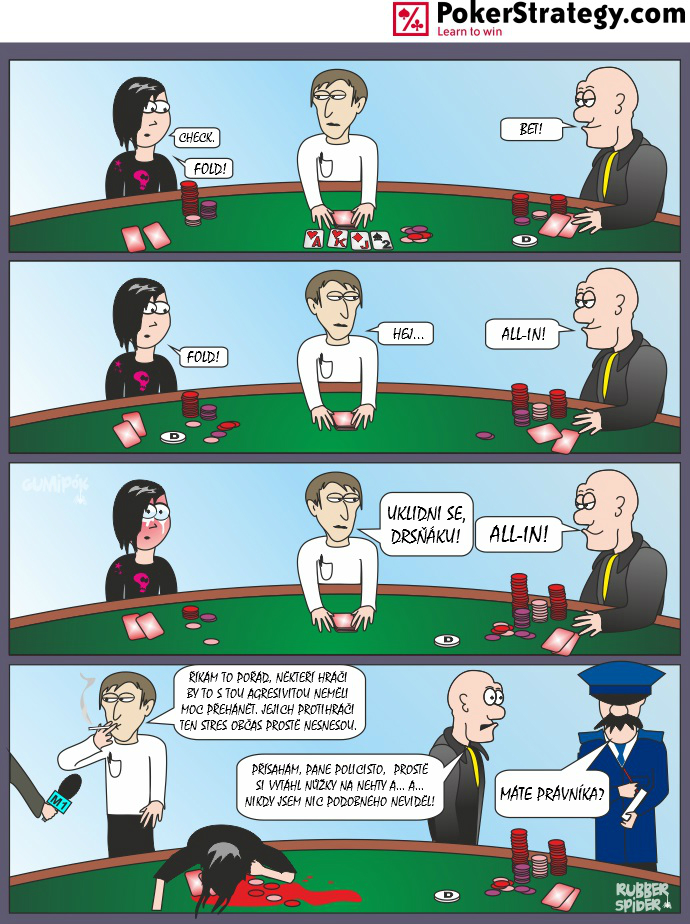 Vtipn&yacute; pokerov&yacute; komiks Agrese
