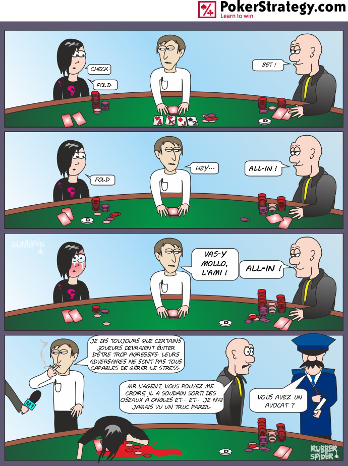 BD de poker humoristique Agressivité