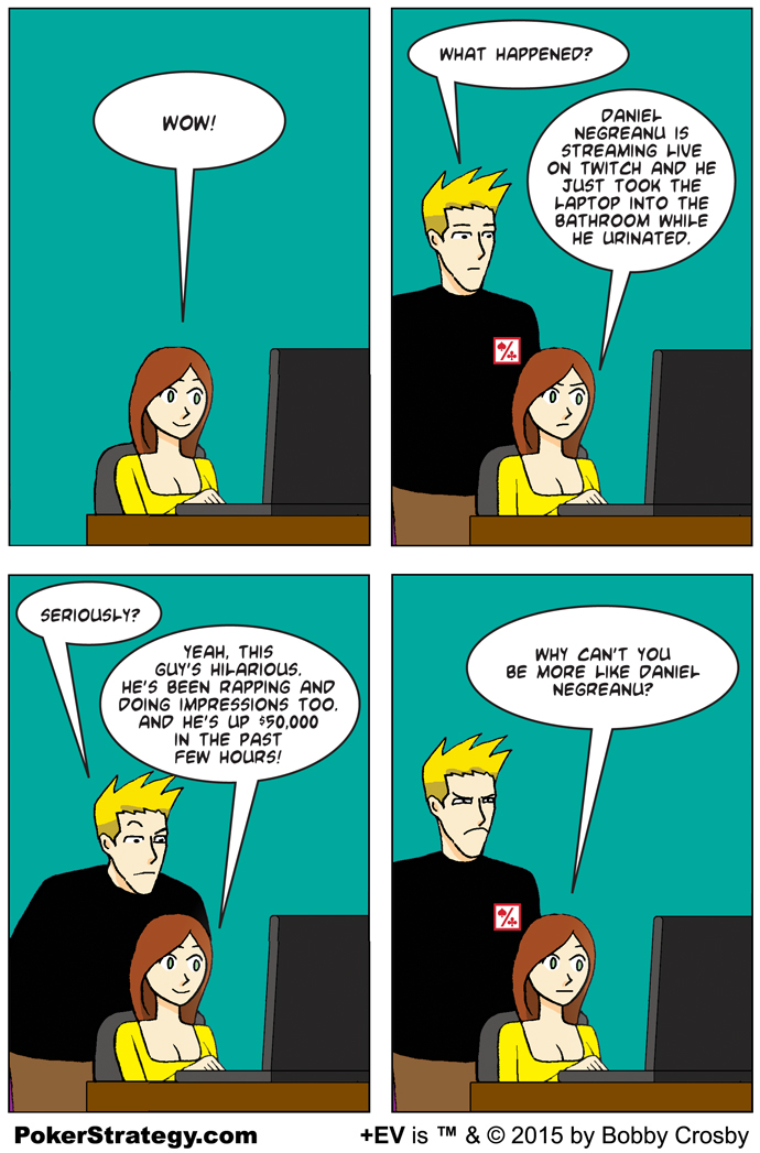 Funny Poker Cartoons Negreanu