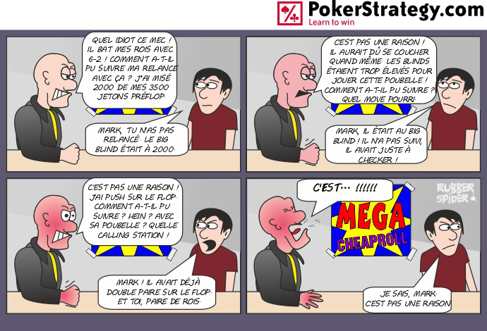 BD de poker humoristique Bad beat