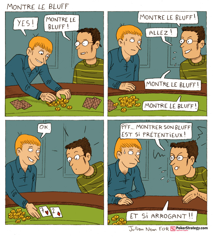 BD de poker humoristique Bluff