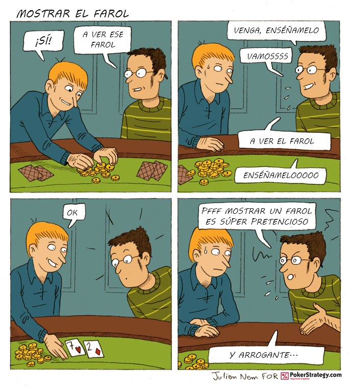 Tiras de poker divertidas Bluff