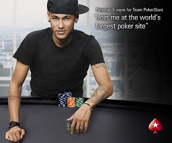 Play with Neymar at PokerStars Neymar signs PokerStars
