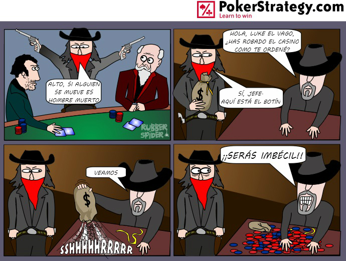 Tiras de poker divertidas Robo