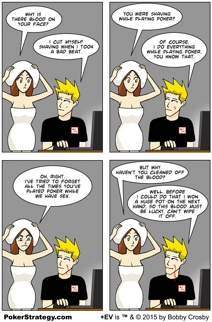 Funny Poker Cartoons Luck