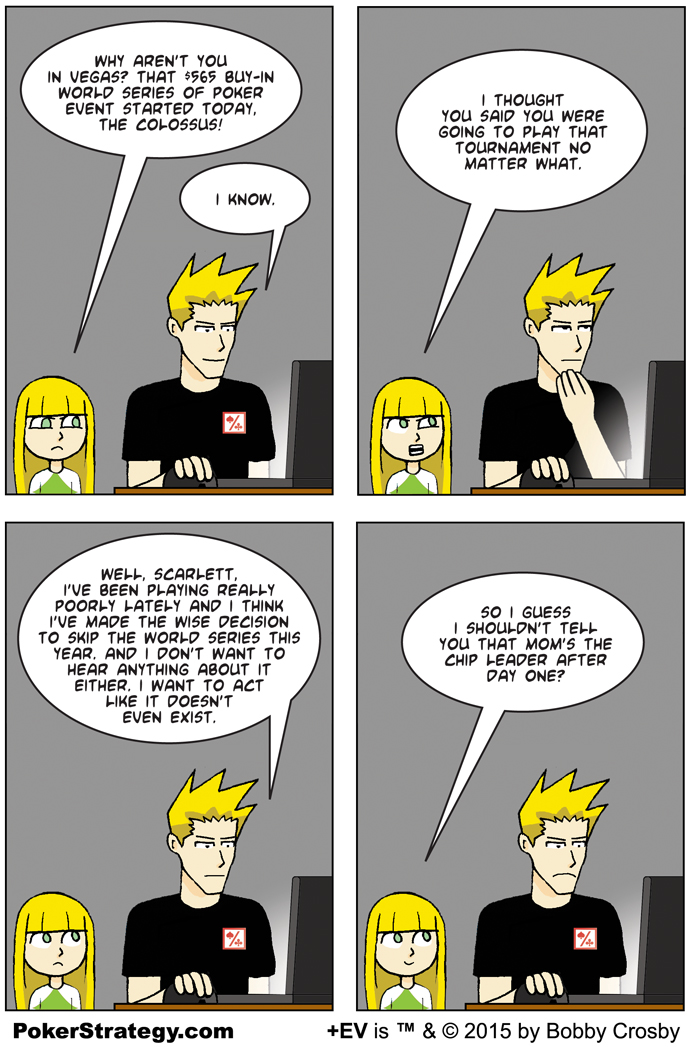 Funny Poker Cartoons WSOP Colossus