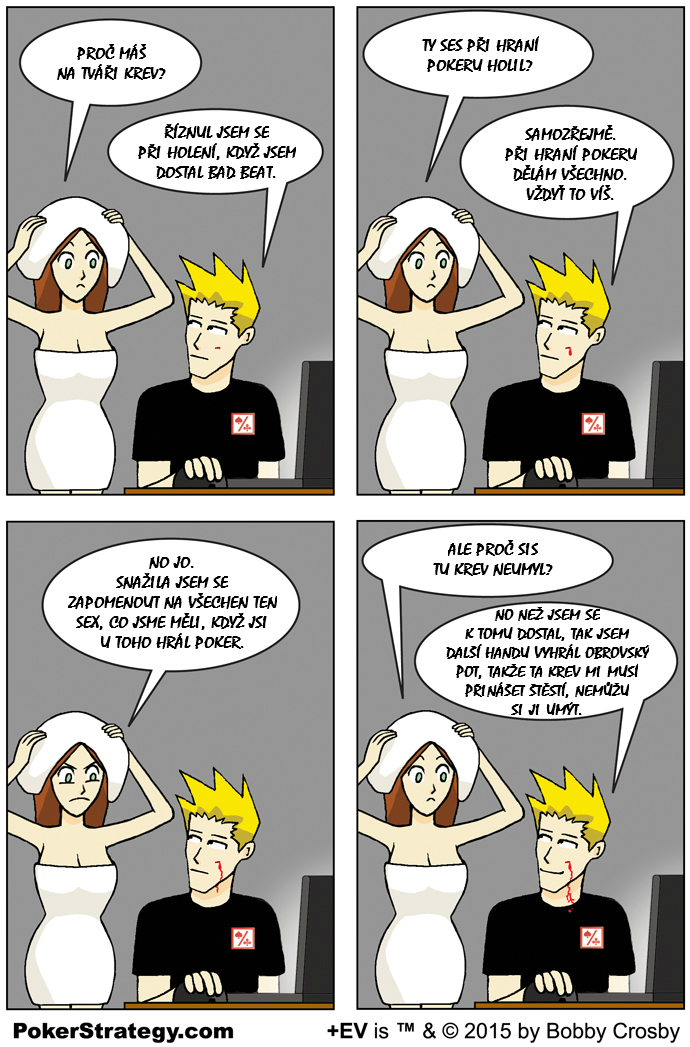 Vtipn&yacute; pokerov&yacute; komiks &Scaron;těst&iacute;
