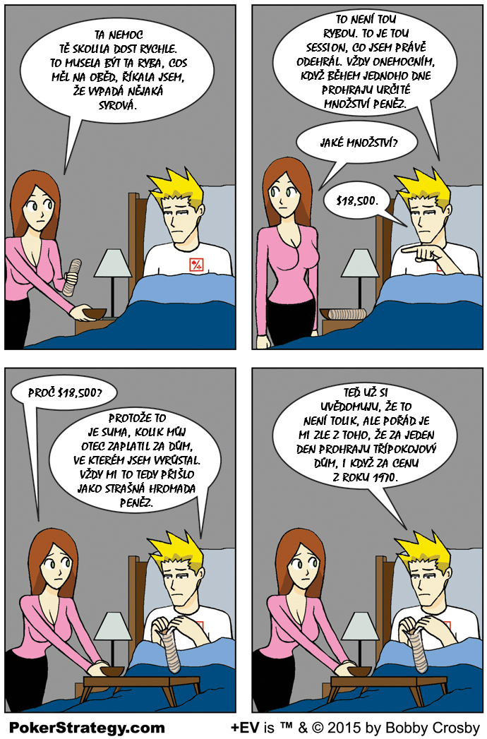 Vtipn&yacute; pokerov&yacute; komiks Prohra