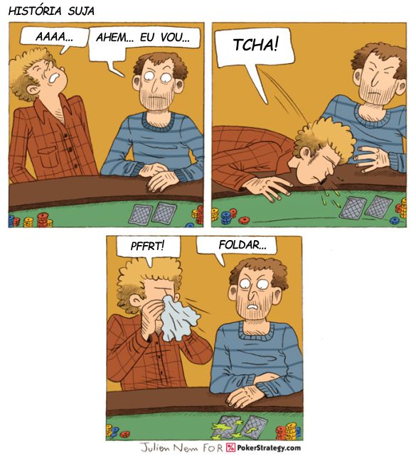 Tirinhas de poker divertidas Fold
