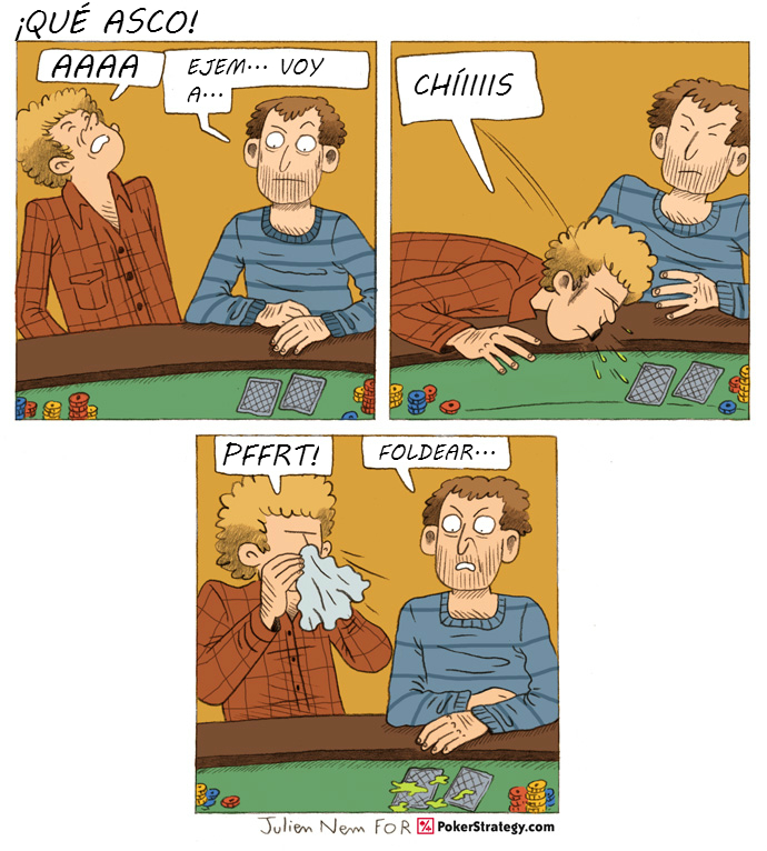 Tiras de poker divertidas Fold