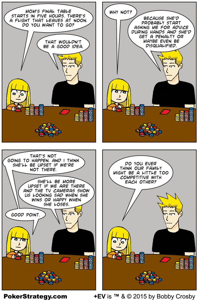 Funny Poker Cartoons Final Table