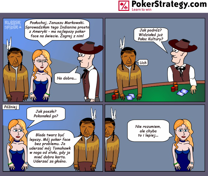 Śmieszny Pokerowy Komiks Reading