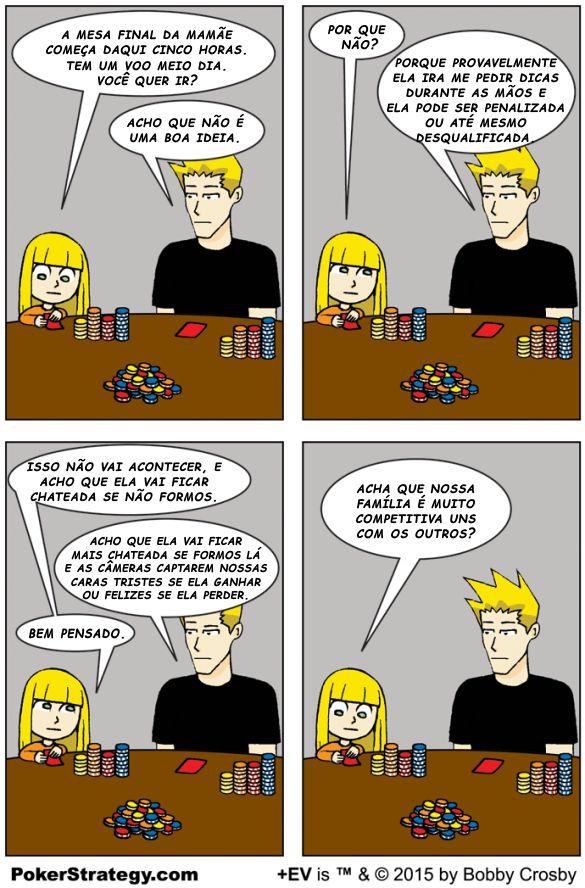 Tirinhas de poker divertidas Mesa Final