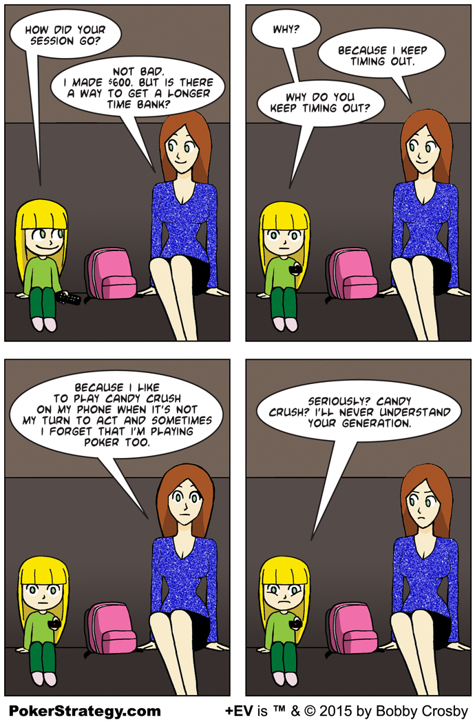 Funny Poker Cartoons Time Bank