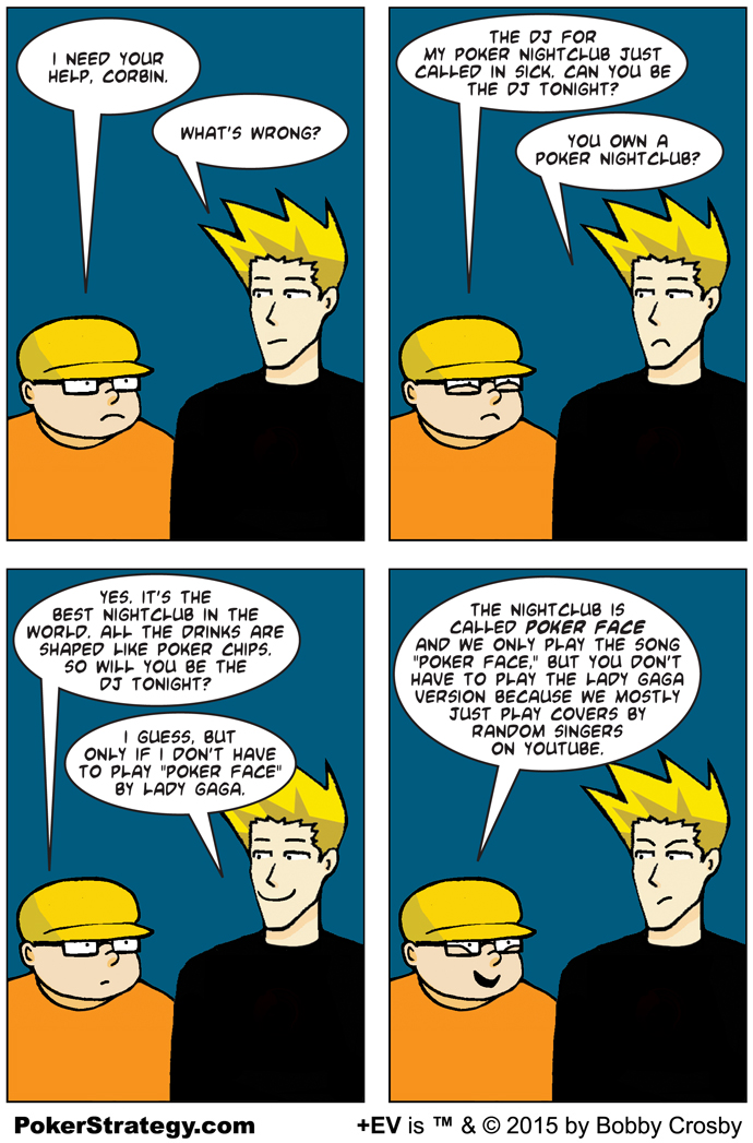 Funny Poker Cartoons Poker Face