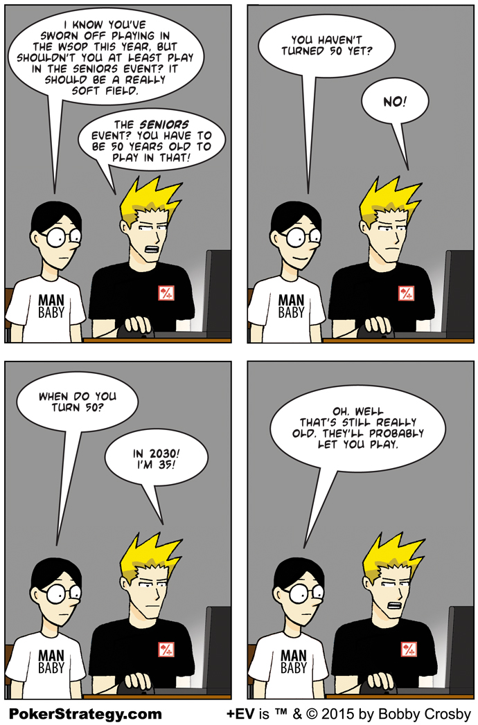 Funny Poker Cartoons Senior
