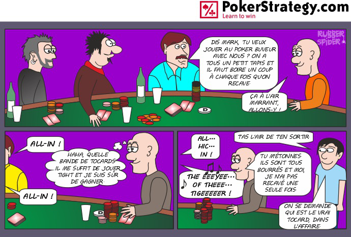 BD de poker humoristique Boire