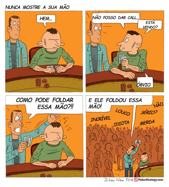 Tirinhas de poker divertidas Fold