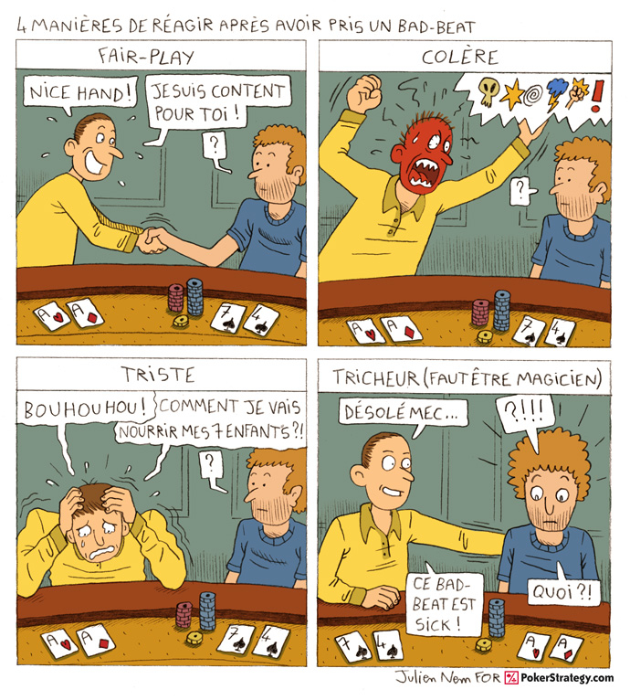 BD de poker humoristique Bad beat
