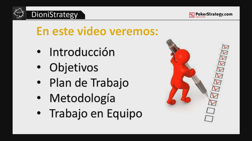 Bienvenido a la DioniStrategy Video introductorio de DionisoAC como entrenador de PokerStrategy.com en el que presenta la DioniStrategy