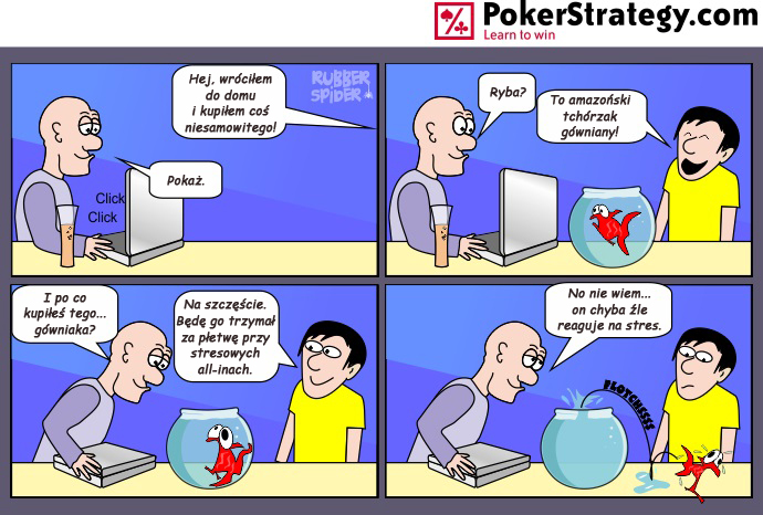 Śmieszny Pokerowy Komiks River