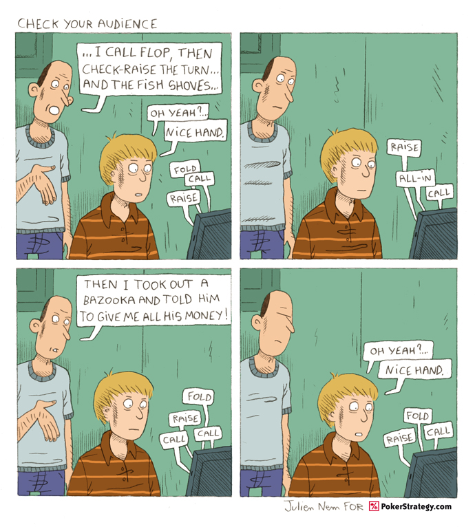 Grappige pokercartoon Analysis