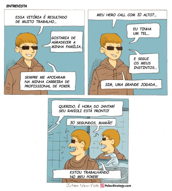 Tirinhas de poker divertidas Entrevista