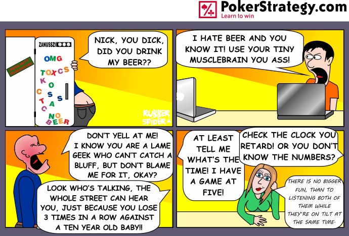 Funny Poker Cartoons Tilt