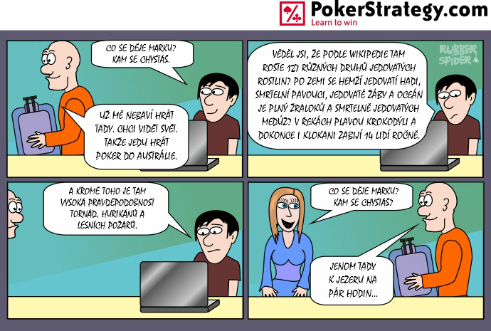 Vtipn&yacute; pokerov&yacute; komiks Nebezpeč&iacute;