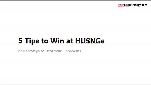 HUSNGS How to beat HUSNGS by Collin Moshman