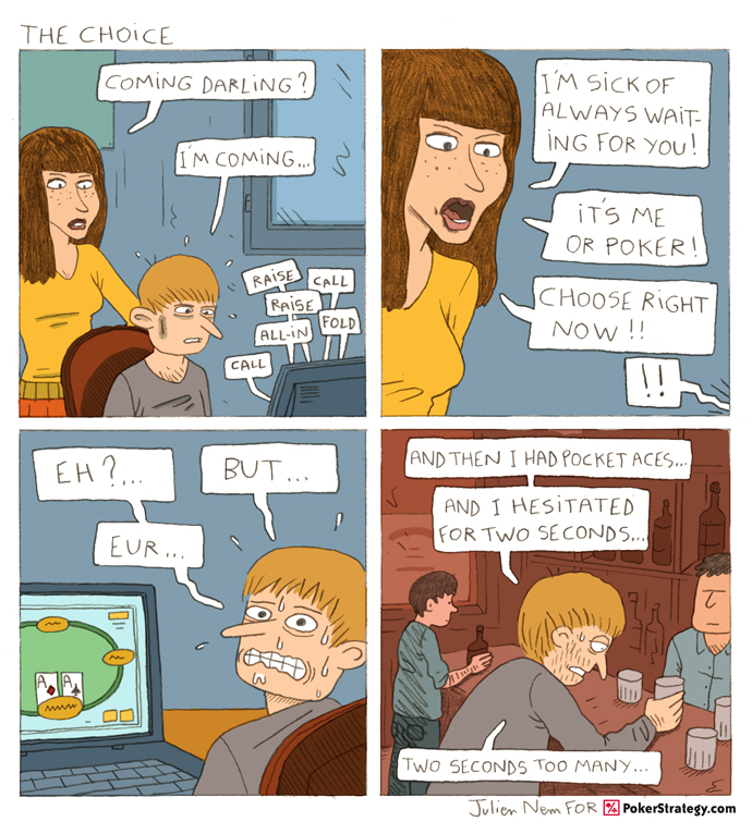 Funny Poker Cartoons Aces