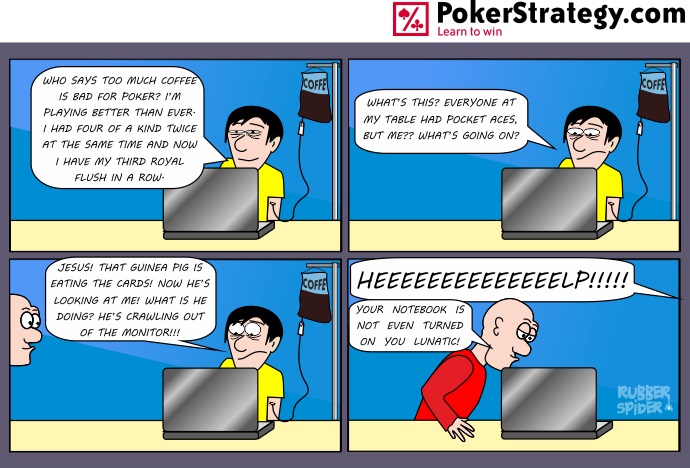 Funny Poker Cartoons Stress