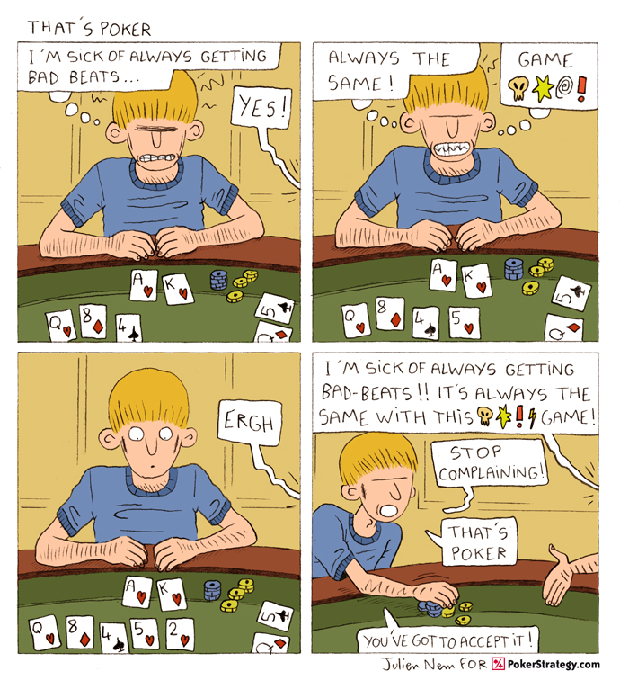 Funny Poker Cartoons Bad Beats