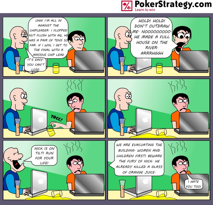 Funny Poker Cartoons Tilt