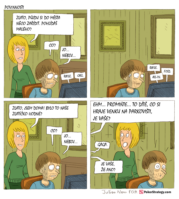 Vtipn&yacute; pokerov&yacute; komiks Koncentrace