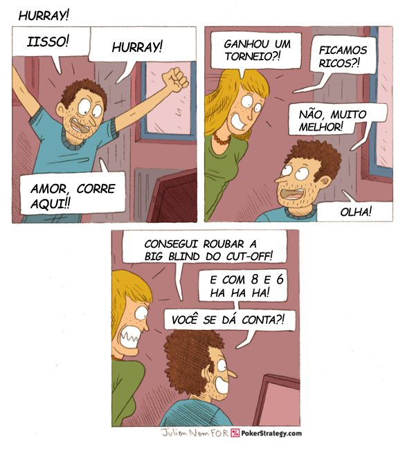 Tirinhas de poker divertidas Roubo