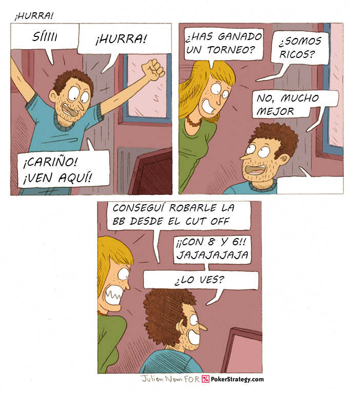 Tiras de poker divertidas Steal